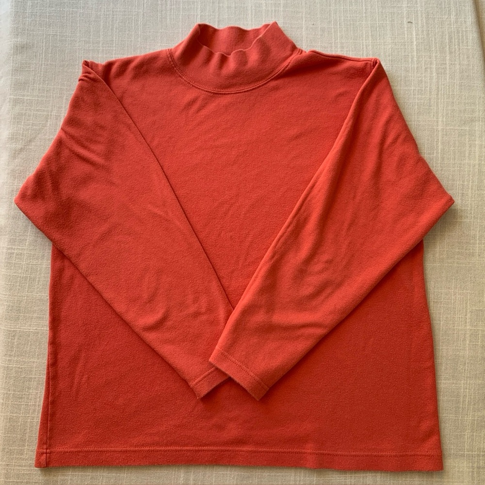 Charter Club Classics Women’s Long Sleeve Mock Turtleneck Cotton Shirt Top XL